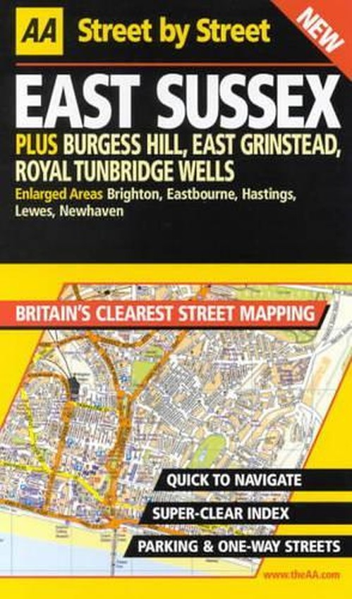 AA Street by Street Sussex, East