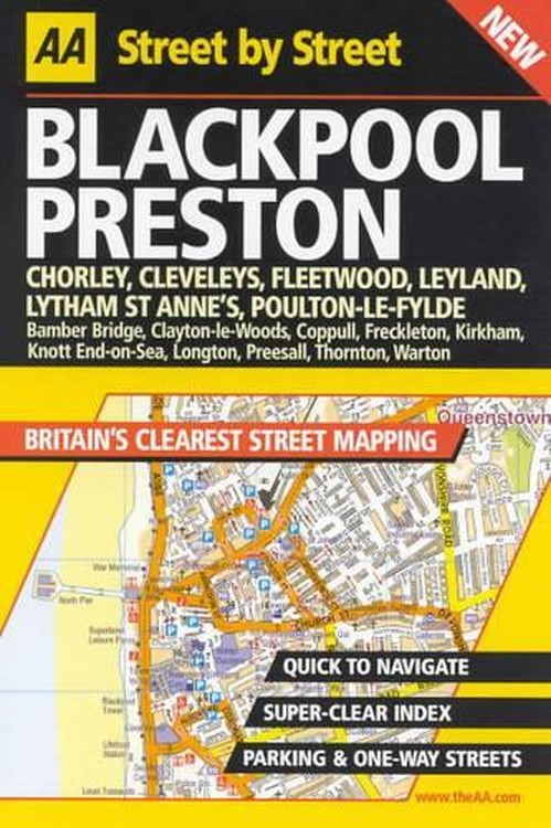 AA Street by Street Blackpool, Preston