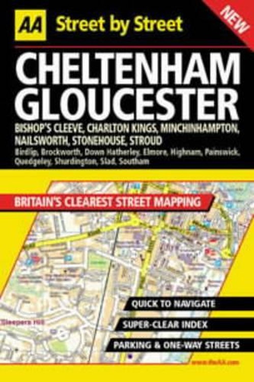 AA Street by Street Cheltenham, Gloucester