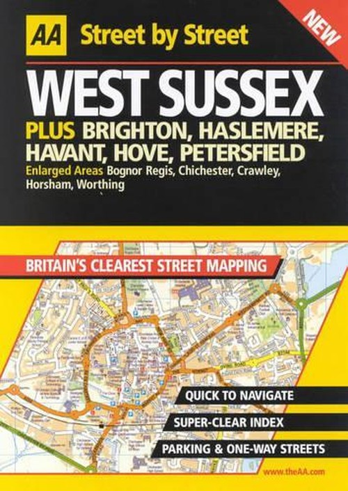 AA Street by Street Sussex, West