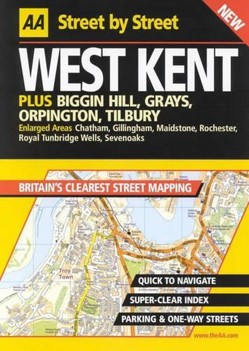 AA Street by Street Kent, West