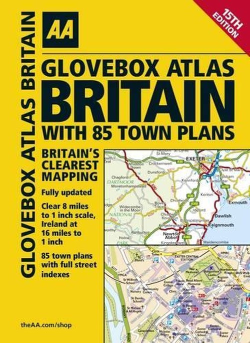 AA Glovebox Atlas Britain with 85 Town Plans