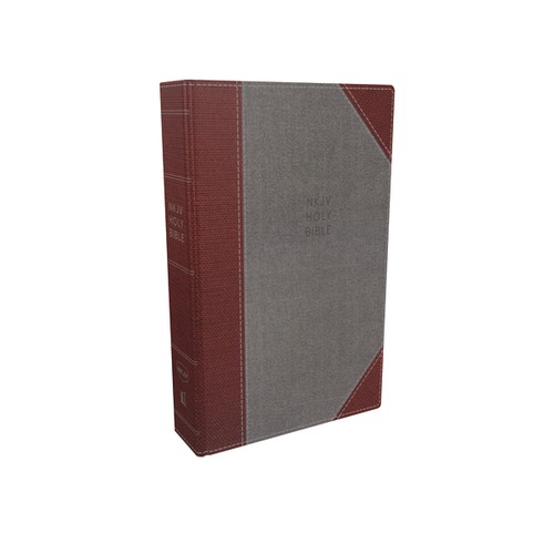 NKJV, Reference Bible, Super Giant Print, Cloth over Board, Gray/Red, Red Letter, Comfort Print