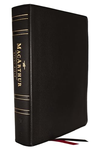 John F Macarthur - ESV, MacArthur Study Bible, Black Genuine Leather: Unleashing God's Truth One Verse at a Time (Holy Bible, English Standard Version)