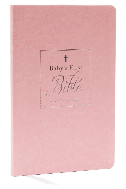 KJV, Baby's First New Testament, Leathersoft, Pink, Red Letter, Comfort Print