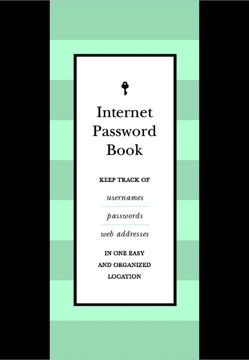 Internet Password Book