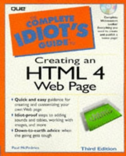 The Complete Idiot's Guide to Creating an HTML Web Page