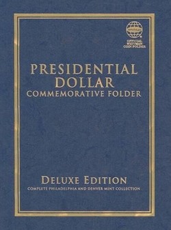 Official Whitman Coin Folder Deluxe Edition: Presidential Dollar Commemorative Folder