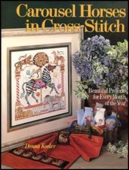 CAROUSEL HORSES IN CROSS STITCH