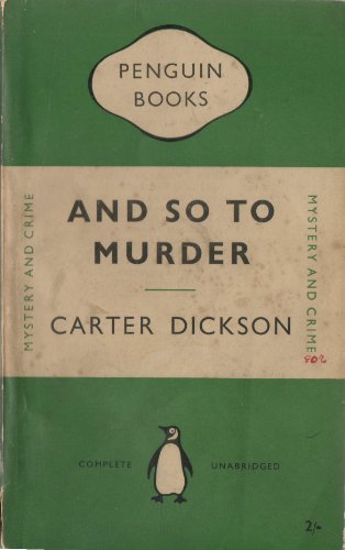 And So to Murder