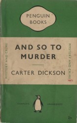 And So to Murder