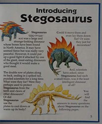 Looking at-- Stegosaurus
