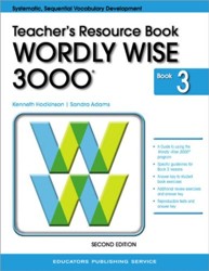 Wordly Wise 3000, Book 3: Teacher Resource Book (Systematic, Sequential Vocabulary Development)