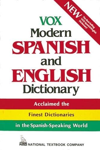 Vox Modern Spanish and English Dictionary (Vinyl cover)
