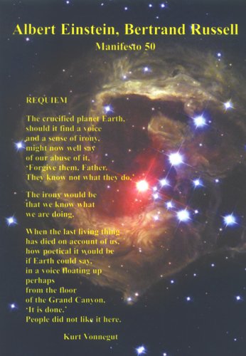 Albert Einstein, Bertrand Russell, Manifesto 50