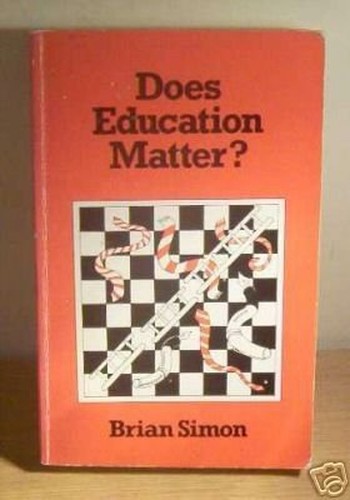 Does Education Matter?
