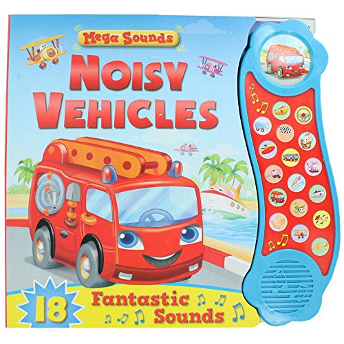 "Vehicles (Mega Sounds)" Children's Sound Book - Board Book, Very Good Condition