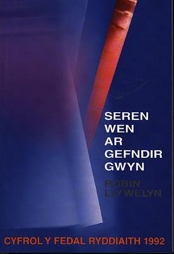 Seren Wen ar Gefndir Gwyn