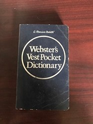 Webster's Vest Pocket Dictionary