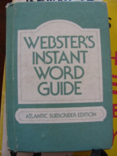 Merriam-Webster Instant Word Guide