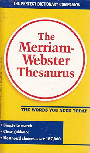 The Merriam-Webster Thesaurus