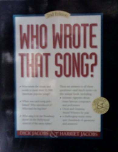 Who Wrote That Song?