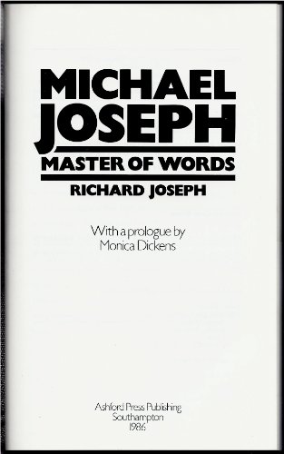 Michael Joseph: Master of Words