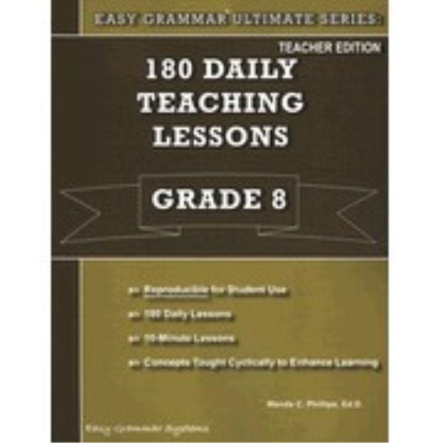 Easy Grammar Ultimate Series: 180 Teaching Lessons Grade 8