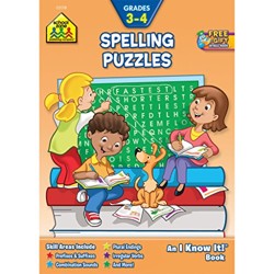 Spelling Puzzles Grades 3 and 4-Workbook