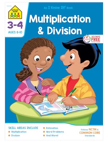 School Zone 3-4 Multiplication & Divisio