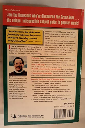 The Green Book of Songs by Subject