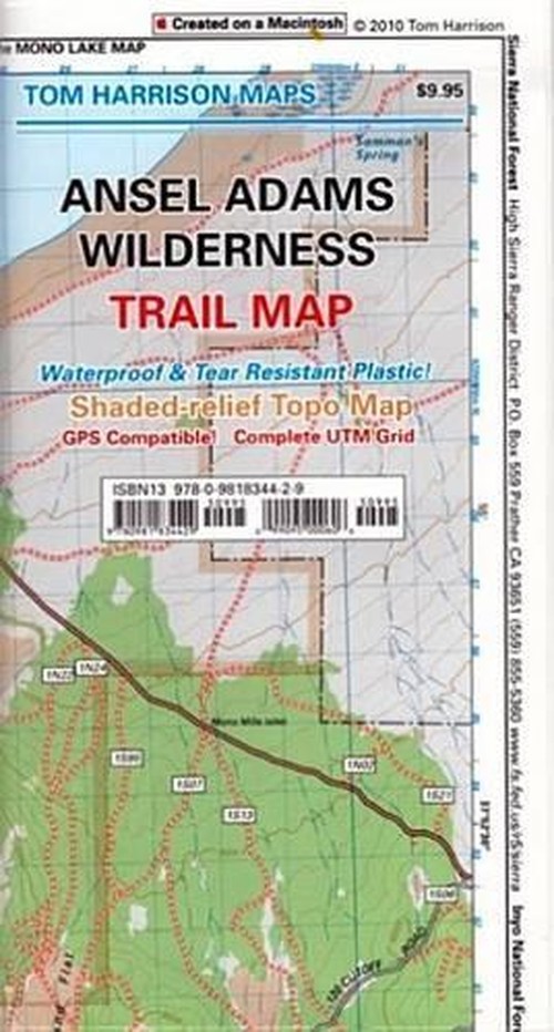 Ansel Adams Wilderness Trail Map