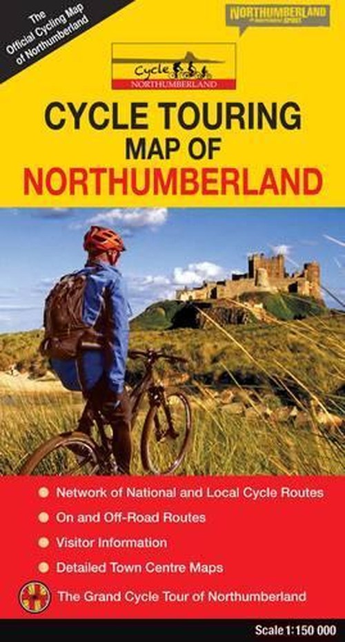 Cycle Touring Map of Northumberland - Official