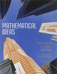 Mathematical Ideas a Second Edition for Bergen Community College