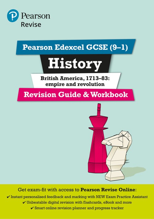 Pearson REVISE Edexcel GCSE History British America Revision Guide and Workbook incl. online revision - for 2027, 2028 exams