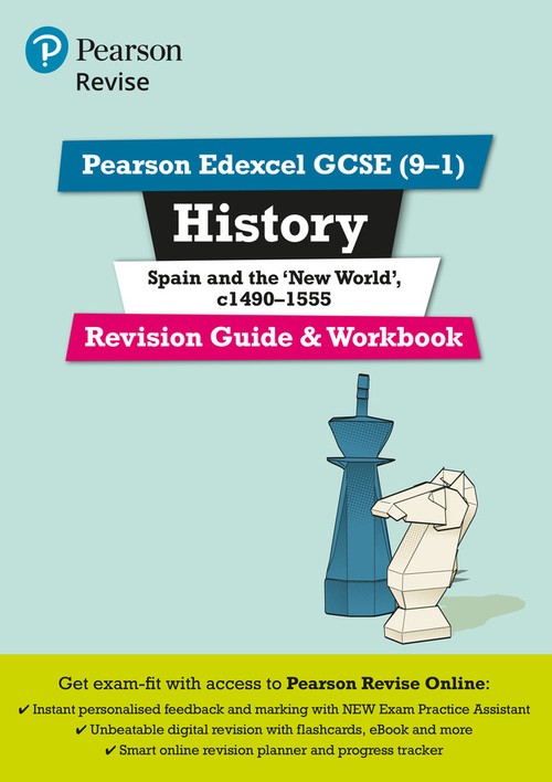 Pearson REVISE Edexcel GCSE History Spain and the New World Revision Guide and Workbook incl. online revision - for 2027, 2028 exams
