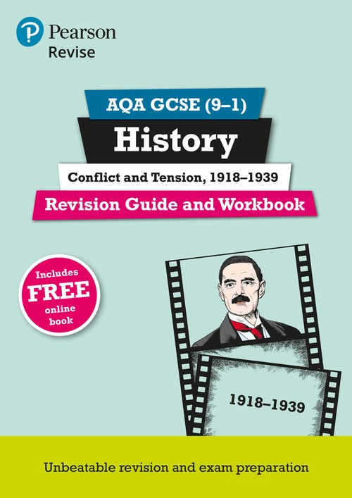 Pearson REVISE AQA GCSE History Conflict and tension, 1918-1939 Revision Guide and Workbook incl. online revision and quizzes - for 2027, 2028 exams