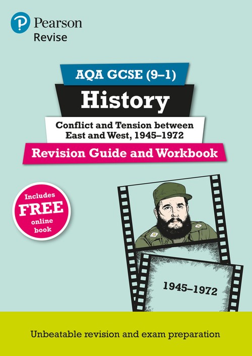 Pearson REVISE AQA GCSE History Conflict and tension between East and West, 1945-1972 Revision Guide and Workbook incl. online revision and quizzes - for 2027, 2028 exams