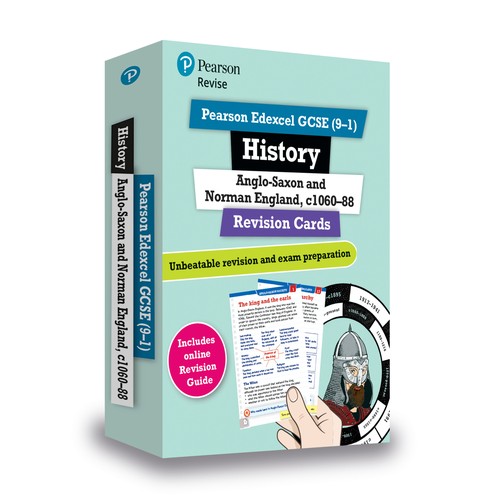 Pearson REVISE Edexcel GCSE History Anglo-Saxon and Norman England Revision Cards incl. online revision - for 2027, 2028 exams