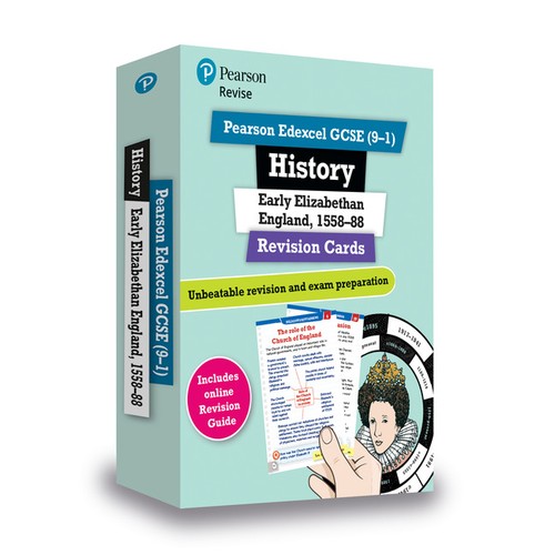 Pearson REVISE Edexcel GCSE History Elizabethan England Revision Cards incl. online revision - for 2027, 2028 exams