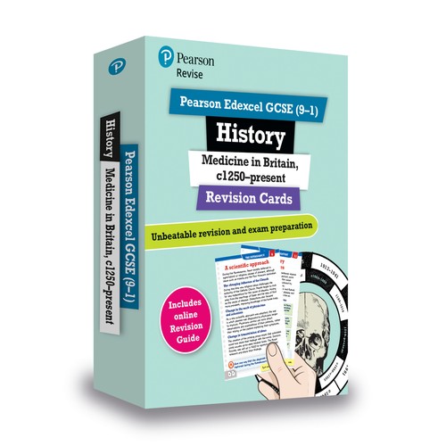 Pearson REVISE Edexcel GCSE History Medicine in Britain Revision Cards incl. online revision - for 2027, 2028 exams