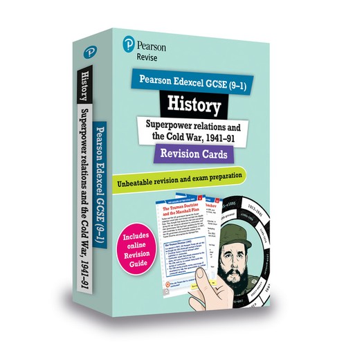 Pearson REVISE Edexcel GCSE History Superpower Relations and the Cold War Revision Cards incl. online revision - for 2027, 2028 exams