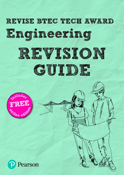 Pearson REVISE BTEC Tech Award Engineering Revision Guide inc online edition - pre-2022 edition
