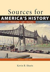 Sources for America's History, Volume 2: Since 1865