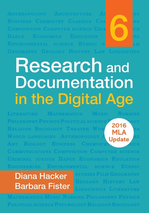 Research and Documentation in the Digital Age with 2016 MLA Update