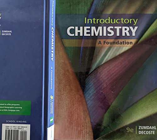 Introductory Chemistry: A Foundation