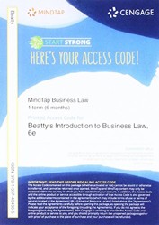 Bundle: Introduction to Business Law, Loose-Leaf Version, 6th + Mindtap Business Law, 1 Term (6 Months) Printed Access Card