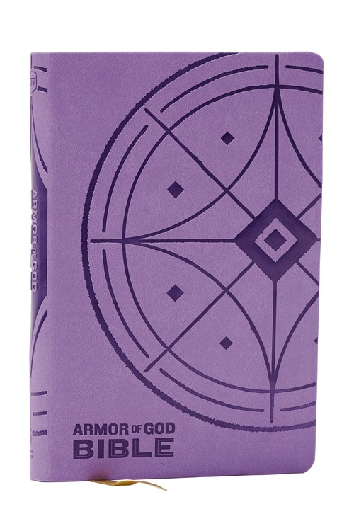 NKJV Armor of God Bible, Purple Leathersoft (Childrens Bible, Red Letter, Comfort Print, Holy Bible): New King James Version