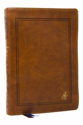 The Jonathan Edwards Study Bible: Experience Abiding Joy in Christ (NKJV, Brown Leathersoft, Red Letter, Comfort Print, Thumb Indexed)
