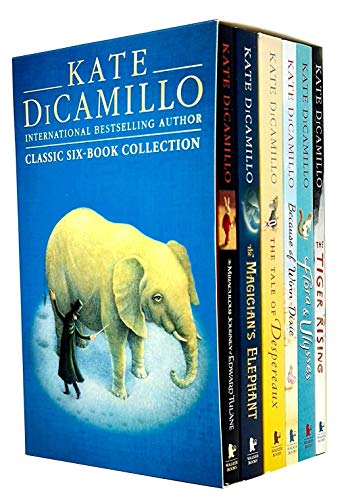 Kate DiCamillo Classic 6 Books Collections Box Set (Tiger Rising, Flora & Ulysses, Because of Winn-Dixie, Tale of Despereaux, Magician's Elephant & Miraculous Journey of Edward Tulane)